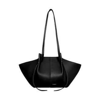 Yuzefi Mochi Pebble Grain Leather - female - Yuzefi - Shopping Bags - Black - ONE SIZE - Bags