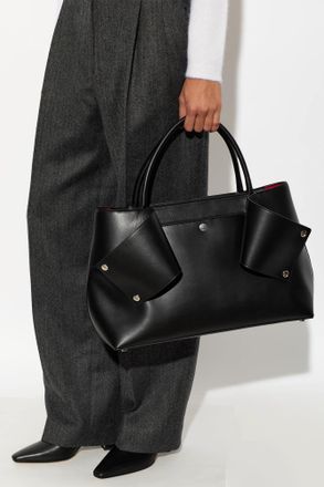 Toteme Leather Mercer Bag, Womens, Black