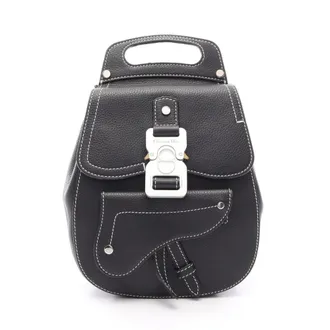Dior Black Leather Backpack (Pre-Owned)