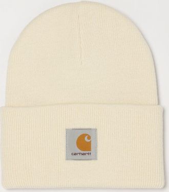 Carhartt Work in Progress Berretto beanie in acrilico con logo ricamato e risvolto
