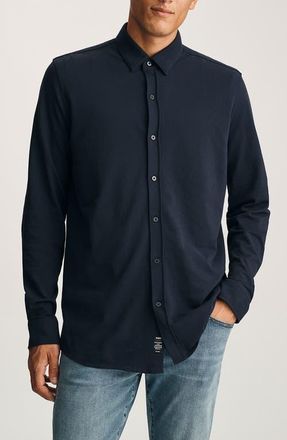 Mavi Cotton Button-Up Shirt in Baritone Blue at Nordstrom, Size Xx-Large