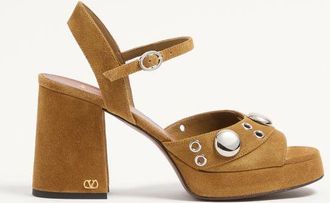 Valentino Garavani Nellc&ocirc;te Platform Sandal in Split Leather 90mm Wo