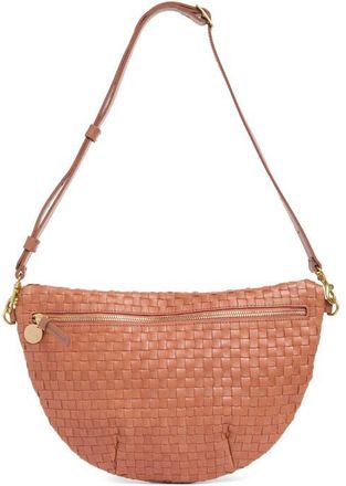 Clare Vivier Grande Woven Leather Belt Bag in Rose Clay at Nordstrom