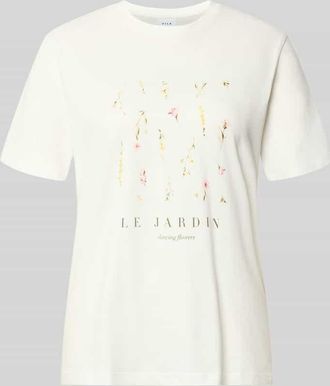 Vila T-Shirt mit Motiv-Print Modell SYBIL in Weiss, Gr&ouml;&szlig;e XL