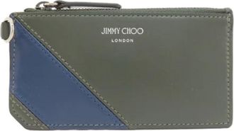 Jimmy Choo London Pre-owned Wallets, female, Gray, Size: ONE SIZE Pre-owned Leather home-office