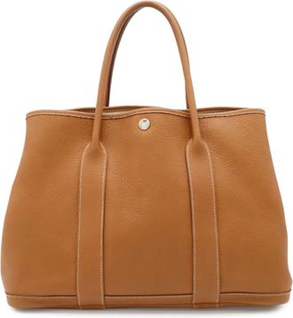 Herm&egrave;s Camel Light Brown Yellow Negonda Leather Handbag Tote Bag (Pre-Owned)