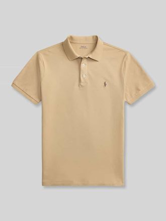 Polo Ralph Lauren Regular Fit Poloshirt aus Baumwoll-Mix in Beige, Gr&ouml;&szlig;e XXL