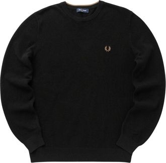 Fred Perry Heren, Truien, Zwart, Maat: 2XL Piqu&eacute;
