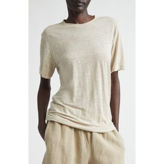 Comme Des Gar&ccedil;ons Thin Linen Jersey T-Shirt in Ecru at Nordstrom, Size X-Small