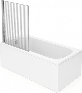 Villeroy & Boch Ba&ntilde;era Recta Villeroy & Boch Oberon Quaryl 180 X 80 Cm + Mampara Izquierda Aurys Raywall Cromada
