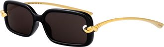 Bottega Veneta Womens Sunglasses Bv1439s Gold Injected