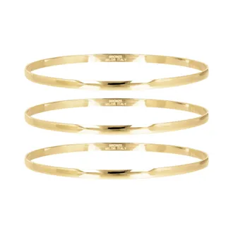 Autentica Set Of 3 Polished Bangles