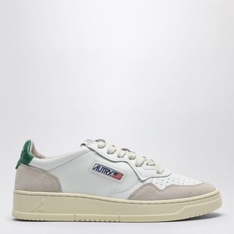 Autry Sneakers Medalist in pelle e suede bianca/verde