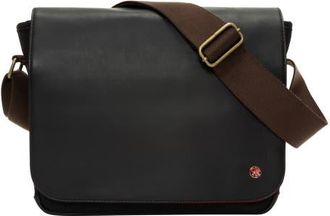Manhattan Portage Waxed Nylon Sheridan Messenger Bag in Black at Nordstrom, Size Medium
