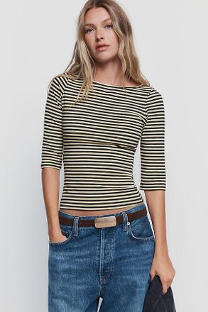 Lioness The Blooming Boatneck Cropped Tee