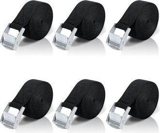 OEM Correas De Trinquete Cortas - 2 M, 6 Unidades Para Bicicleta, Coche Y Camping