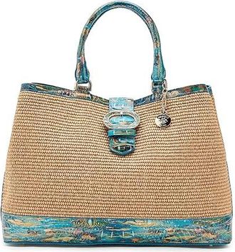 Brahmin Denise Tote Handbags Waterlily, Leather