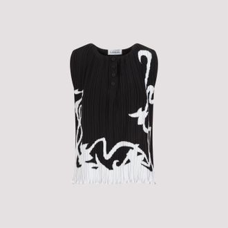 Lanvin Mouwloze Geplooide Top