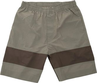 Craig Green Casual Shorts, male, Gray, L, Grey Cotton Elastic Waist Shorts