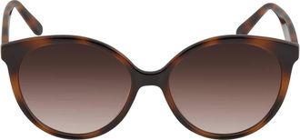Ferragamo Salvatore Ferragamo Brown Gradient Round Ladies Sunglasses SF1071S 240 58