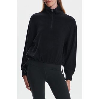 Varley Collett Half Zip Pullover in Black at Nordstrom Rack, Size Large