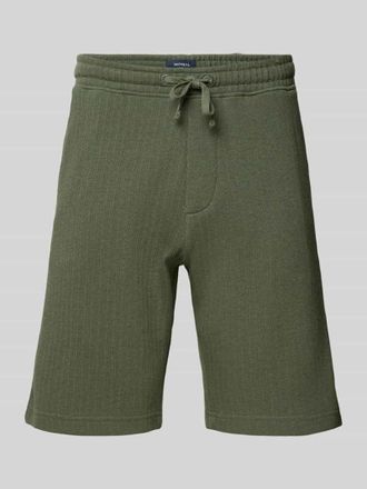 Mc Neal Regular Fit Shorts mit Strukturmuster in Khaki, Gr&ouml;&szlig;e XXL