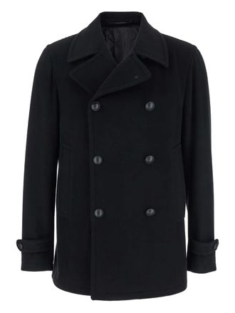 Tagliatore double-breasted peacoat - Black