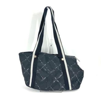 Chanel Vintage, unisex, Zwart, ONE Size, Nylon, Pre-owned Nylon chanel-bags