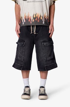 mnml Rave Cargo Shorts in Vintage Black at Nordstrom, Size Xx-Large