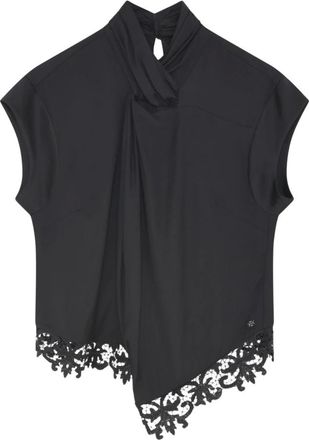 Gustav Vivian Lace Shirt - - Blouses & Shirts - Donna - Nero - XS