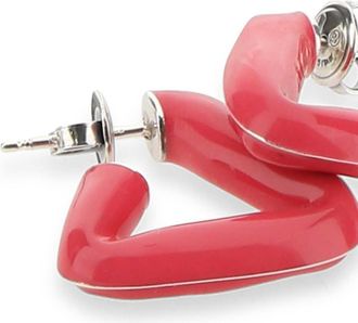 Bottega Veneta Sterling Silver Earrings - Pink