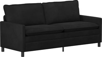 vidaXL Sof&aacute; Negro 196 X 81 X 87,5 Cm Terciopelo Vidaxl