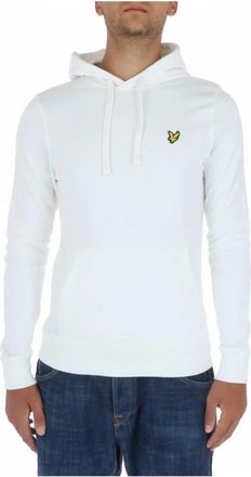 Lyle & Scott Classic Fit Katoenen Hoodie - Heren - Hoodies - Wit - L - Katoen - Hoodies & sweatvesten