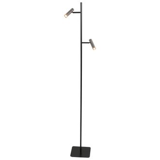 Steinhauer L&aacute;mpara De Pie - Acero Negro - Lumo - Metal - L&aacute;mpara De Dise&ntilde;o
