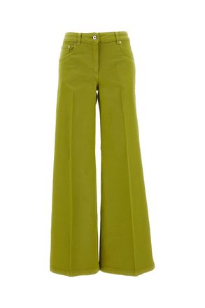 True Royal High-Waisted Wide-Leg Trousers with Flared Silhouette