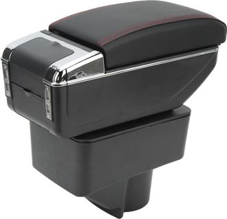 OEM Se Trata De Una Caja Reposabrazos De Doble Capa Para El Ford Fiesta 08-18, Que Cuenta Con 7 Puertos Usb