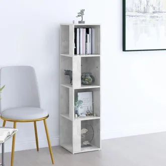 vidaXL Vidaxl Armadio Angolare Grigio Cemento 33x33x132 Cm In Truciolato