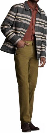 Billy Reid Heirloom Stripe Woodsman Jacket In Grey