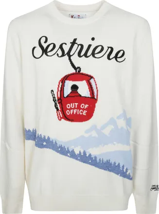 MC2 Saint Barth Heron C Scenic Graphic Knit Sweater