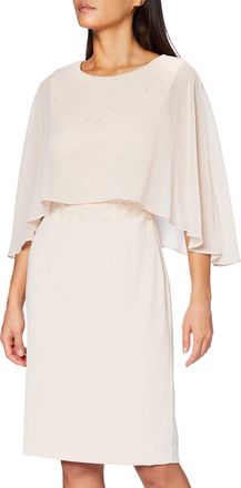 Gina Bacconi Devra Dress with Chiffon Overtop, Antique Rose, 12