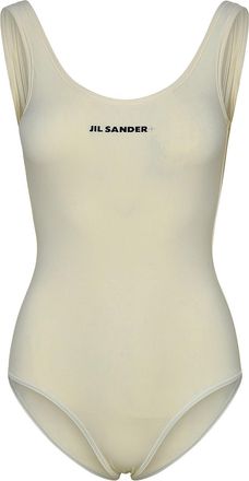 Jil Sander One-piece swimsuit in ivory nylon