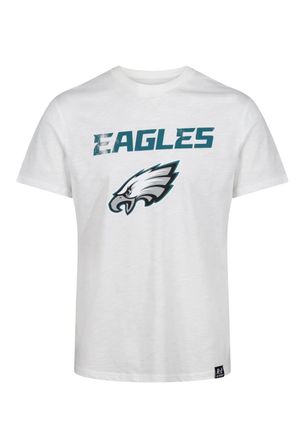 Recovered Clothing Philadelphia Eagles White NFL Est Ecru T-Shirt