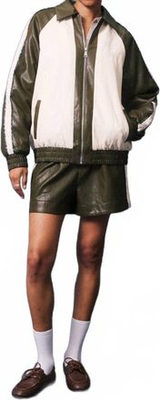 FRNCH Althea Reversible Two-In-One Jacket In Olive