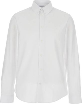 Burberry Blouses & Shirts - Heren - Casual Overhemden - Wit - XL - Overhemden