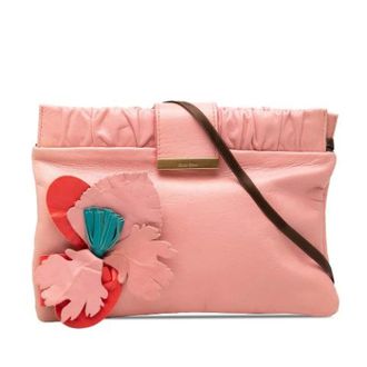 Miu Miu Pre-owned Crossbody Bag - Dames - Pre-owned - Roze - Maat: ONE Size Leer