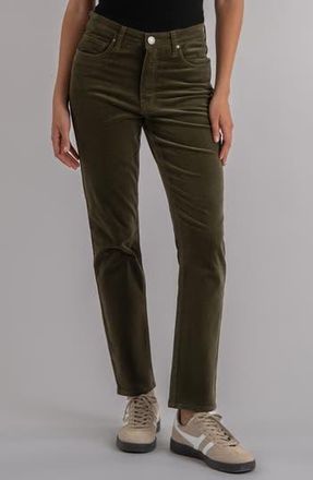 Kut from the Kloth Rachael High Waist Corduroy Mom Jeans in Moss at Nordstrom Rack, Size 18 (Similar To 14W)