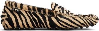 Tod's Leather Moccasin Moccasin Effetto Cavallino Shoes