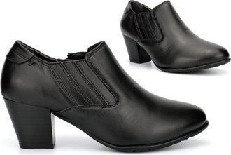 Generic Ladies Real Leather Boots Womens Zip Fastening Boots Size 6 Womens Block Heels Size 5 Comfort Boot Ladies Real Leather Boot Block Heels Comfort Zip Fa