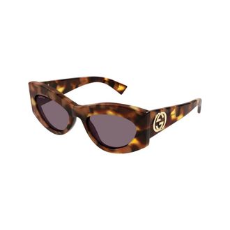 Gucci Authentieke stijlvolle brillen van premium kwaliteit - Dames - Zonnebrillen - Bruin - 53 MM - Accessoires
