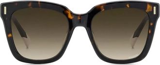 Missoni Occhiali da sole squadrati tartarugati - Marrone
